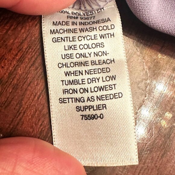 NWT WORTHINGTON-size L- long sleeves blouse- mock neck top - Picture 3 of 4